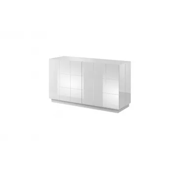 Aparador Cama Sideboard 2D REJA branco brilhante/branco brilhante