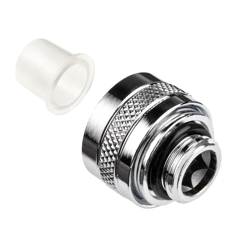 Ligação Alphacool Eiszapfen PRO 17470 para tubo HardTube de 13 mm, G1/4, cromada
