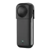 Capa protetora de silicone Puluz para Insta360 X4 — preto, design robusto