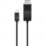 Goobay USB-C para DisplayPort. M/M. preto
