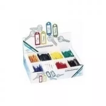 Porta-chaves WEDO modelo 262 8018 — anéis de plástico para chaves, 18 mm de diâmetro, embalagem de exposição com 200 unid.