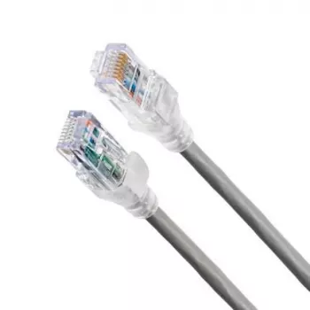 Cabo de patch de rede Belden 10GX Cat6a U/UTP LSZH, 2 m, RJ-45–RJ-45, cinzento