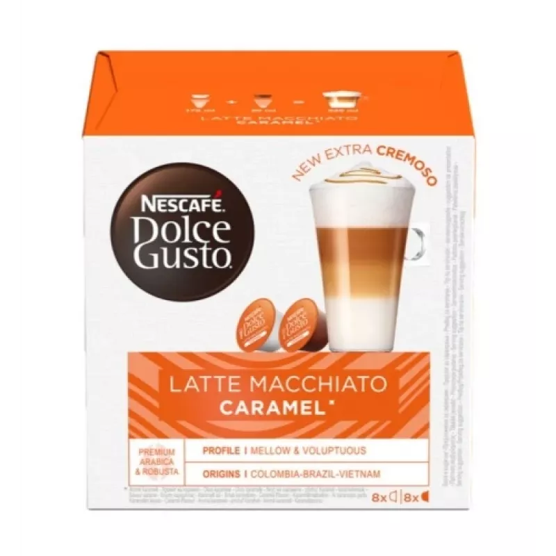 Nescafe Dolce Gusto Caramel Latte Macchiato café, 16 cápsulas
