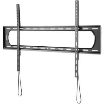 Suporte de parede Manhattan para TV e monitores (fixo, perfil plano), para ecrãs: 60 a 120 polegadas, compatibilidade VESA: todos de 50x50 a 900x600 mm – verifique as dimensões dos quatro orifícios de fixação na parte traseira do ecrã para garantir que encaixam, máx. 120 kg, preto, LFD, suporte