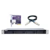 QNAP TL-R400S - Conjunto de discos - 4 compartimentos (SATA-600) - SATA 6Gb/s (externo) - Rack - montagem interna - 1U