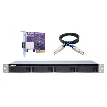 QNAP TL-R400S - Conjunto de discos - 4 compartimentos (SATA-600) - SATA 6Gb/s (externo) - Rack - montagem interna - 1U