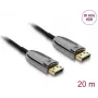 Cabo ótico ativo DELOCK DisplayPort 2.1 8K 60Hz 40Gbps, 20 m