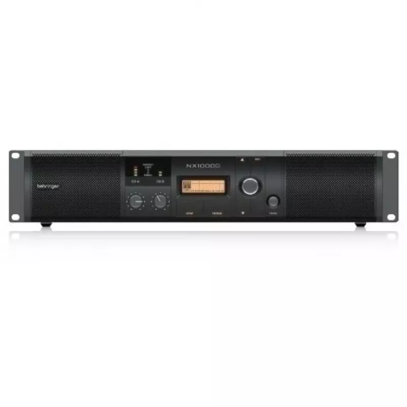Behringer NX1000D amplificador de áudio performance/palco preto