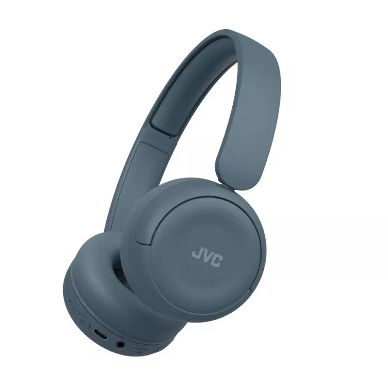 Headset JVC HA-S59W — com fios e sem fios Bluetooth, supra-aural, arco de cabeça, 20–20000 Hz, cabo de 1,2 m, azul