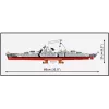 Kit de montagem Cobi couraçado Bismarck modelo com 3204 peças - Cobi CO BI-4860