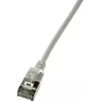 Cabo de rede LogiLink fino U/FTP CQ9012S RJ-45 Cat6a 0,3 m cinzento