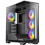 Antec Constellation Series C3 ARGB - Mid tower - ATX - painel lateral com janela (vidro temperado) - sem fonte de alimentação - preto - USB/áudio (0-7