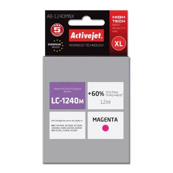 Tinta Activejet AB-1240MNX (substituto para Brother LC1240M/1220M; Supreme; 12 ml; magenta)