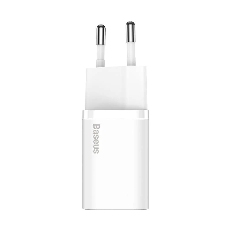 Baseus CCSUP-J02 carregador de dispositivo móvel universal branco AC carregamento rápido