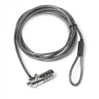 Cadeado de combinação DICOTA Stand-alone Notebook Security Pro preto aço inoxidável
