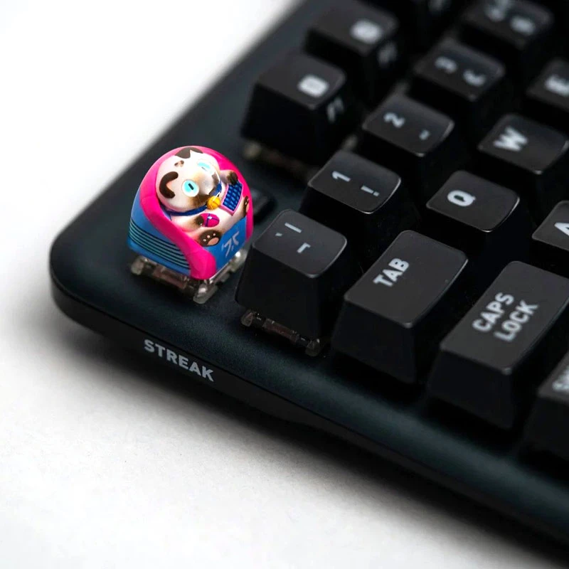 Conjunto de keycaps Triton Fnatic Artisan Loeya — azul