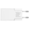 Carregador de dispositivo móvel interior AC 4smarts 541509 — 100–240V, USB-A + USB-C, cabo de 1,5 m, carregamento rápido, branco