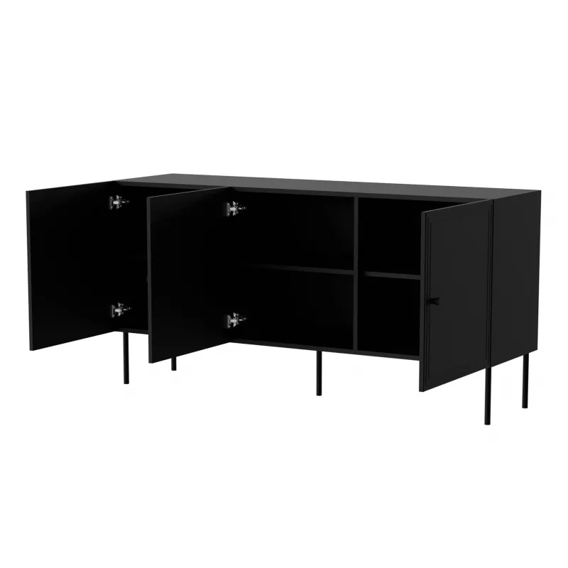 Cómoda Cama 3D PALAZZO BIS 151x40x75 preto mate