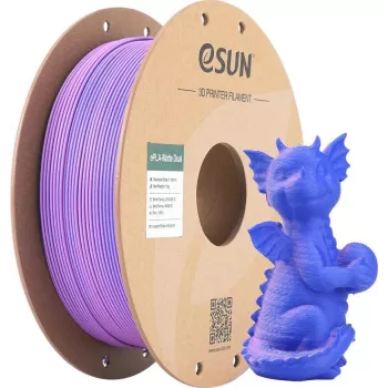 PLA MATTE DUAL 1,75 mm lilás-azul 1 kg ESUN 3D-FILAMENT (PLA-MTD175B-UZ1P1)