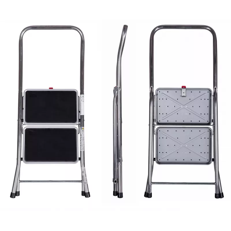 Escadote dobrável Krause Toppy XL prateado