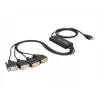 DeLock adaptador USB2.0 > 4 x Série - adaptador série - USB - RS-232 x 4 (61887)