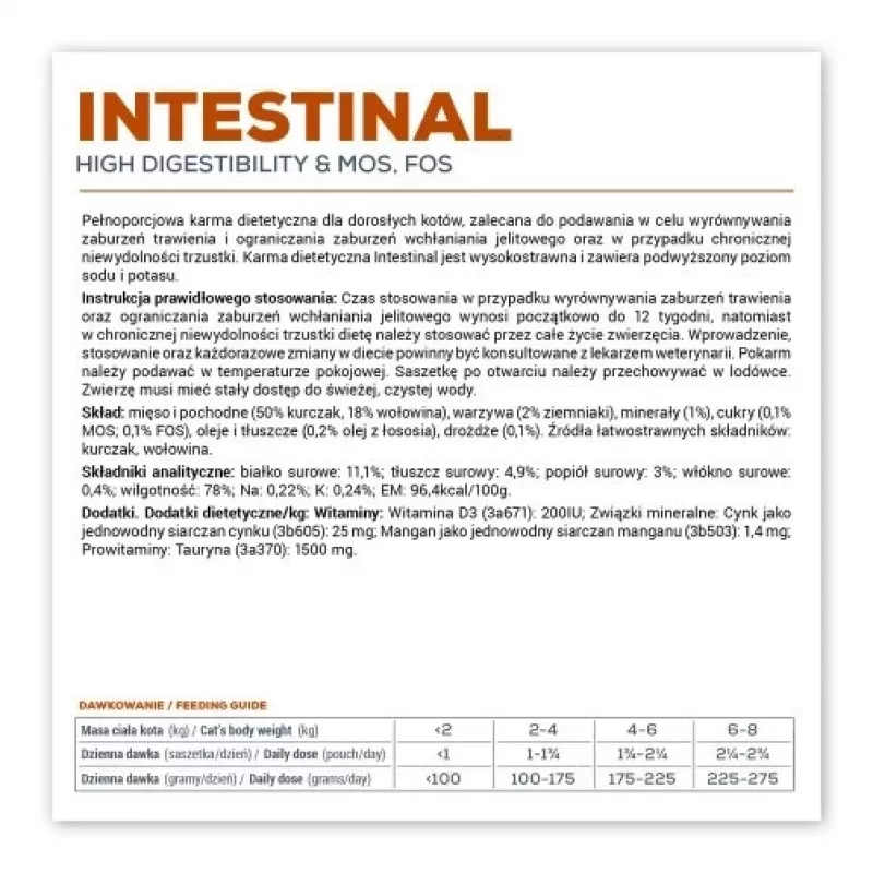 VetExpert Veterinary Diet Intestinal Cat alimento húmido para gatos 100 g