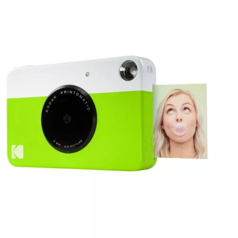 Máquina fotográfica instantânea Kodak PRINTOMATIC, 2x3 polegadas, Verde