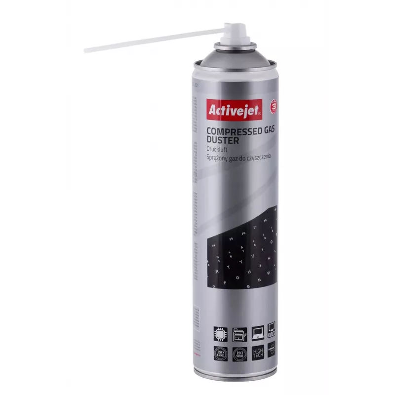 Spray de ar comprimido Activejet AOC-201 (600 ml) spray de limpeza, limpeza fácil de locais de difícil acesso