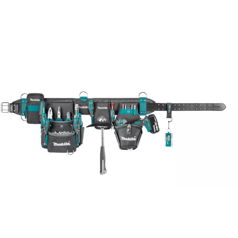 Makita E-15235 conjunto de cinto de ferramentas heavy-duty com bolsas de transporte
