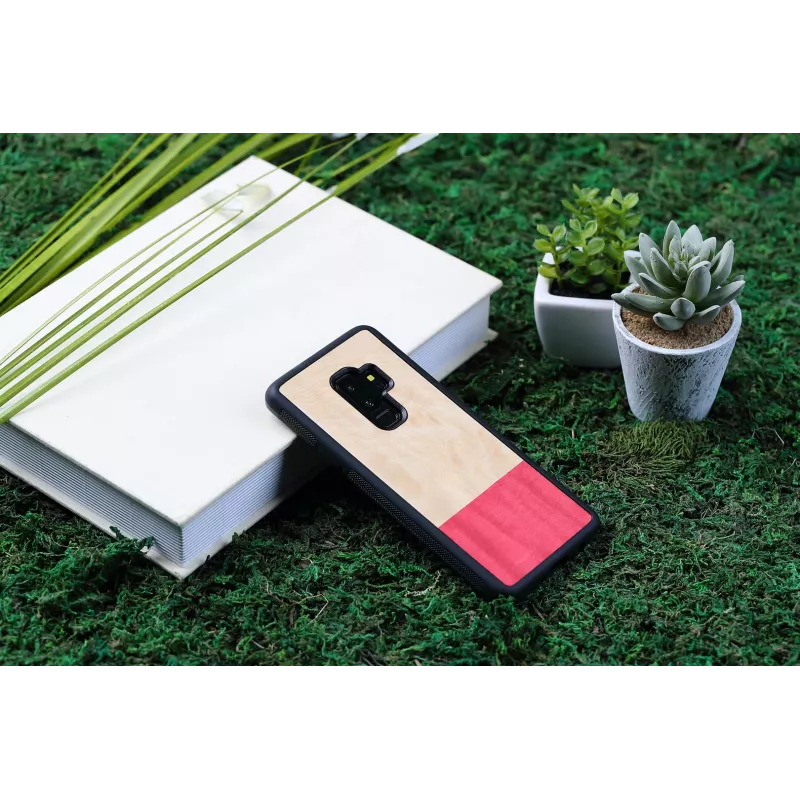 Capa para smartphone man and wood Galaxy S9 Plus miss match preto — capa de proteção para Samsung Galaxy S9+
