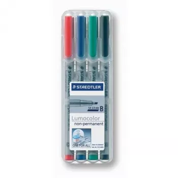 Marcador Staedtler 312 WP4 preto azul castanho verde laranja vermelho violeta amarelo