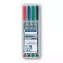 Marcador Staedtler 312 WP4 preto azul castanho verde laranja vermelho violeta amarelo