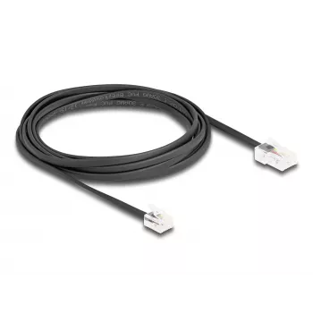 Cabo telefónico DeLOCK ficha RJ45 para ficha RJ11 preto 3 m