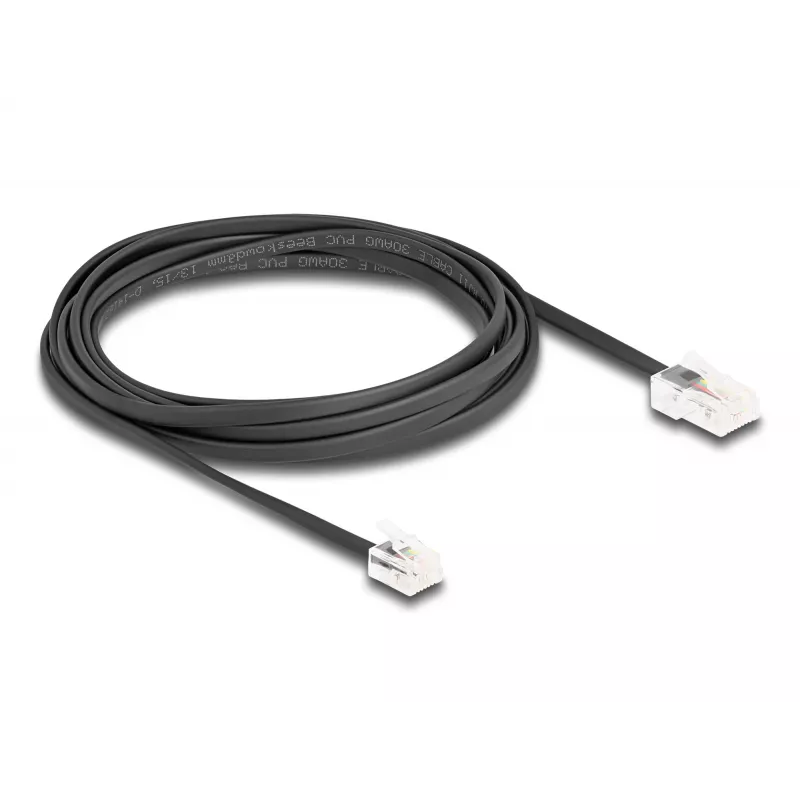 Cabo telefónico DeLOCK ficha RJ45 para ficha RJ11 preto 3 m