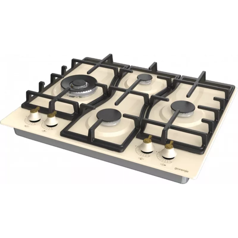 Placa de fogão Gorenje GW6D42CLI bege encastrar 60 cm gás 4 zona(s)