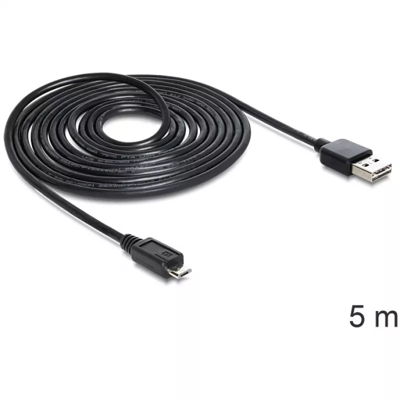 Cabo DeLOCK EASY-USB 2.0-A para Micro-B 5m