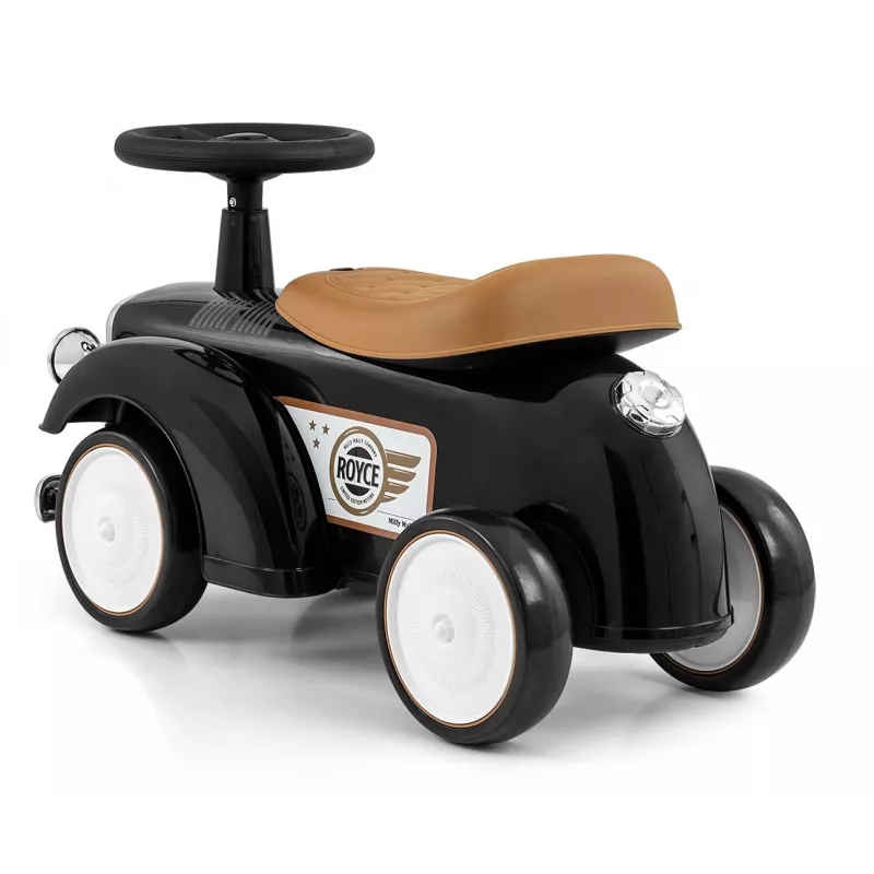 Veículo deslizante milly mally Royce preto – carrinho de passeio para criança, design compacto, modelo 5923