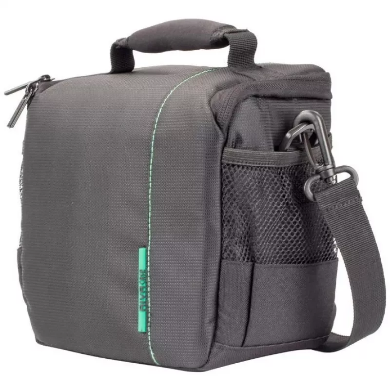 Mala de ombro Rivacase 7420 preta compatibilidade SLR