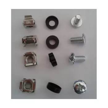 ALLNET ALL-S0002146 conjunto de montagem M6, porcas de gaiola e parafusos, embalagem de 100