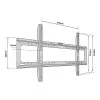 Suporte de parede para TV TB-750 até 80 polegadas 60 kg máx VESA 600x400