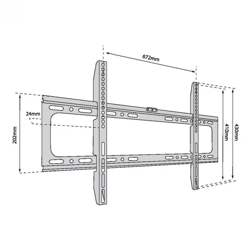 Suporte de parede para TV TB-750 até 80 polegadas 60 kg máx VESA 600x400