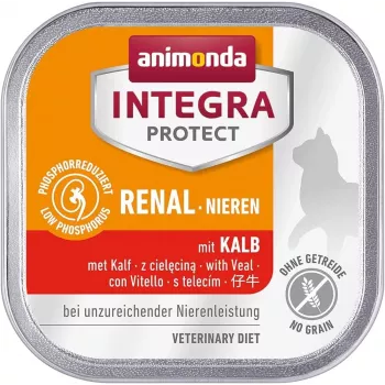 Comida húmida para gatos animonda Integra Protect peru 100 g — adulto, suporte renal, sem glúten e sem soja