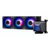 Refrigeração líquida all-in-one MSI MAG Coreliquid A15 360 — 3 ventoinhas de 120 mm, radiador 394 x 120 x 27 mm, bomba 5V, RGB, compatível com LGA 1851