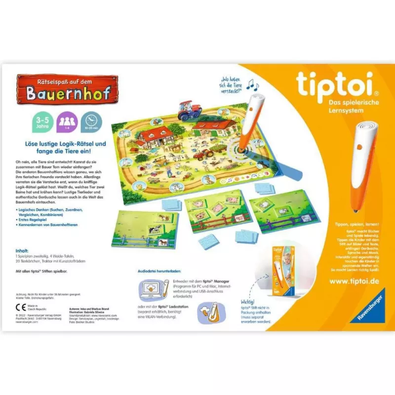 tiptoi Bauernhof-Puzzlespaß, jogo de tabuleiro