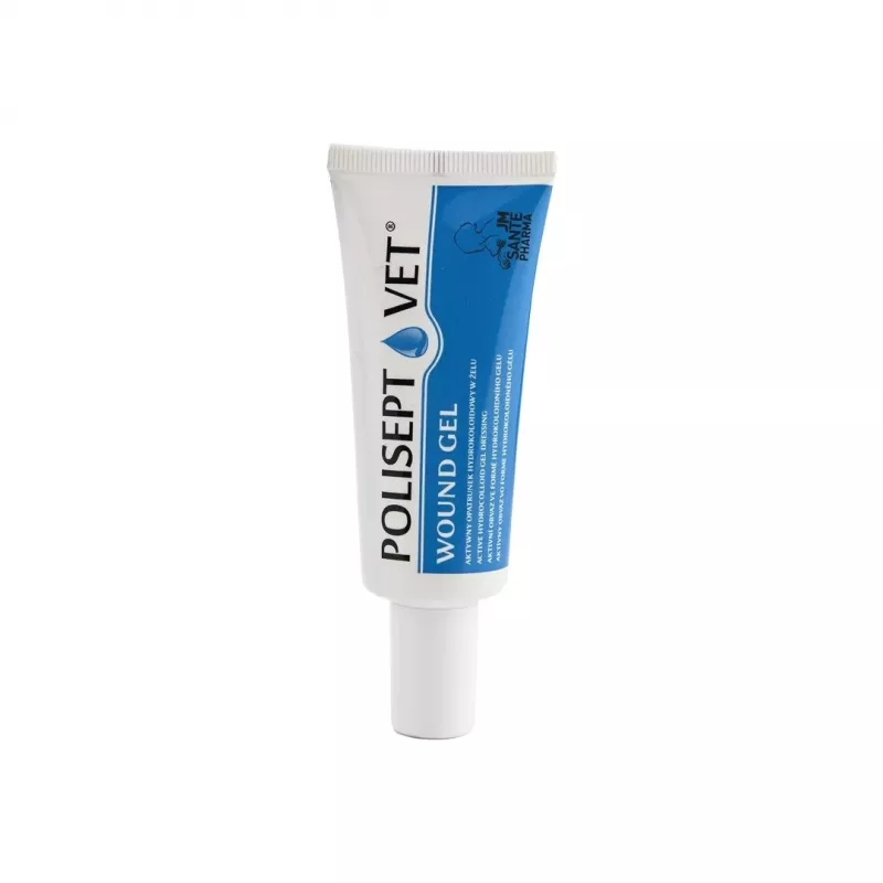Gel para feridas JM Sante Polisept Vet 30 ml para cães e gatos, bisnaga 30 ml, 50 g