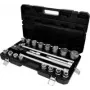 Conjunto de chaves de caixa ks tools 512.3421 encaixe 3/4 polegadas, conjunto de 12 peças de chaves de caixa e acessórios
