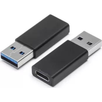 Adaptador USB-A para USB-C ShiverPeaks 14-05032, USB 3.0, preto