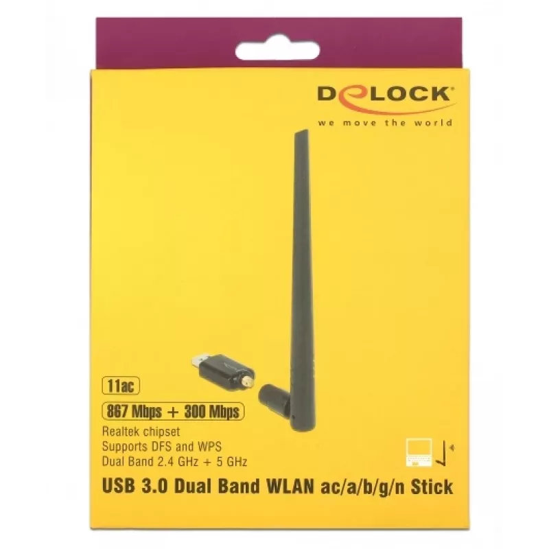 Placa de rede DeLOCK 12535 RF Wireless