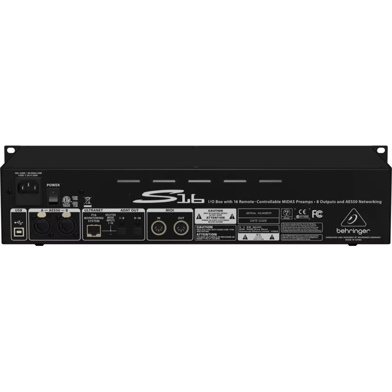 Behringer Digital Snake S16 módulo de áudio