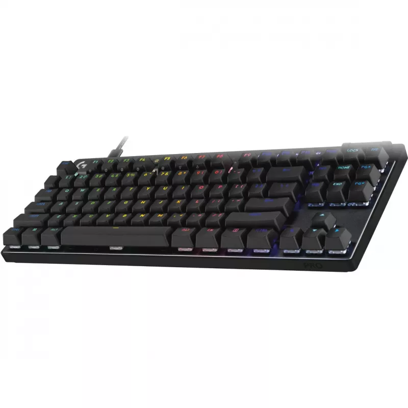 Logitech G PRO X RAPID - Teclado - TKL - retroiluminação - USB - QWERTZ - alemão - interruptores: lineares - preto (920-013228)